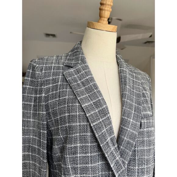 Rag & Bone Ames Deconstructed Check Cotton Relaxed Fit Blazer - Picture 12 of 16